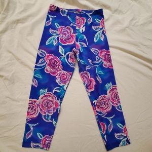 Vintage Danskin Floral Print 90s Leggings